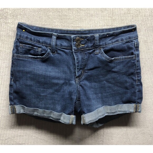 So Denim Shorts Size 9 Cuffed Favorite Midi Vacation Festival - Picture 1 of 12